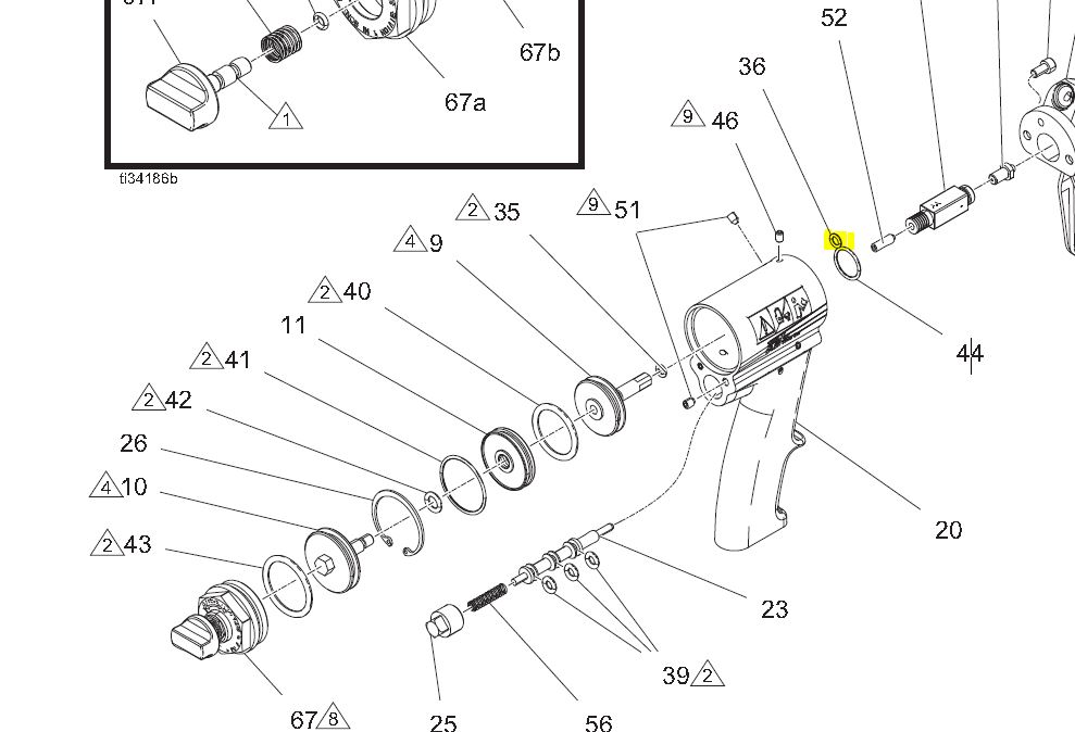 thumbnail image 2 of Complete O-Ring Seal Kit For Probler P2 Spray Foam Gun – 124125 2 of 4